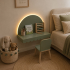 Mesa Infantil 42x60x34cm MDF Verde Rabisco Agardi