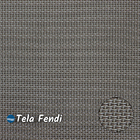 Mesa 4 Cadeiras Ripado Piscina Alumínio Marrom E Tela Fendi