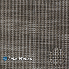 Mesa 4 Cadeiras Ripado Piscina Alumínio Marrom E Tela Mocca