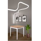 Mesa 4 Lugares 80x80cm Milena Branco/natural