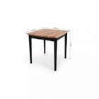 Mesa 4 Lugares Quadrada Madeira Maciça Milena