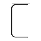 Mesa 54x34,5cm Preta Aço e MDP Industrial Multivisão