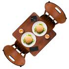 Mesa 60x60 Com 2 Cadeiras Em Madeira Maciça Para Bar Pub Bote