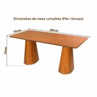 Mesa 6 Lugares Retangular Em Madeira Maciça Fortaleza Authent