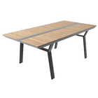 Mesa 75x100x200cm Alumínio Cinza Ionis Naterial