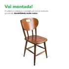 Mesa 80x80 Com 4 Cadeiras Em Madeira Maciça Para Bar Pub Bote