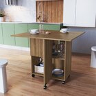 Mesa 90x90cm Tampo Mdp Dobrável Mel