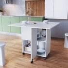 Mesa 90x90cm Tampo Mdp Dobrável Mesa Dobrável Branco