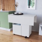 Mesa 90x90cm Tampo Mdp Dobrável Mesa Dobrável Branco