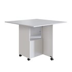 Mesa 90x90cm Tampo Mdp Dobrável Mesa Dobrável Branco