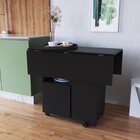 Mesa 90x90cm Tampo Mdp Dobrável Mesa Dobrável Preto