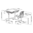 Mesa + Cadeira Infantil Estudos E Desenho Regulável B201s Ver