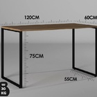 Mesa + Estante 5 Prateleiras Estilo Industrial Ajl Luxo