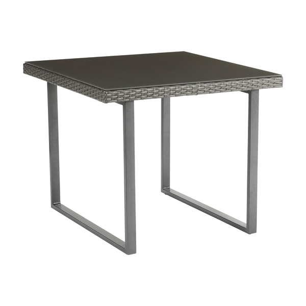 Mesa Aço Quadrado Noa 66x80x80cm Cinza Naterial
