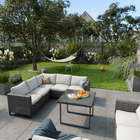 Mesa  Aço Quadrado Noa 66x80x80cm Cinza Naterial