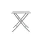 Mesa  Alumínio Quadrado Xara 74x70x70cm Cinza Naterial