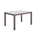 Mesa  Alumínio Retangular Lyra II 75x90x130cm Marrom Naterial