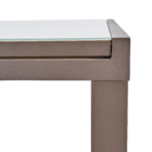 Mesa  Alumínio Retangular Lyra II 75x90x130cm Marrom Naterial