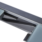 Mesa  Alumínio Retangular Lyra II 75x90x160cm Cinza Naterial