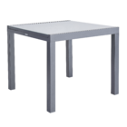 Mesa  Alumínio Retangular Lyra II 75x90x160cm Cinza Naterial