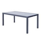 Mesa  Alumínio Retangular Lyra II 75x96x180cm Cinza Naterial