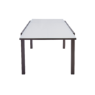 Mesa  Alumínio Retangular Lyra II 75x96x180cm Marrom Naterial