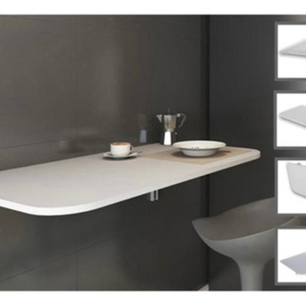 Mesa/ Bancada Para Refeições/cozinha Suspensa Branca 90x40