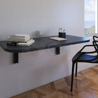 Mesa  Dobrável Parede Suspensa Home Office 90x40 Preta