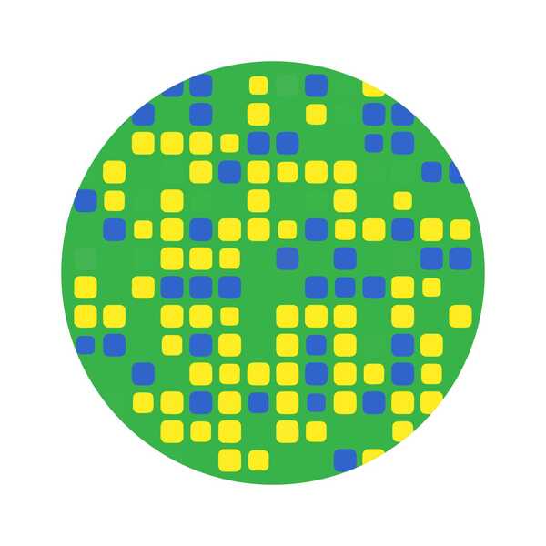 Mesa  Tripé Laqueada Com Vidro 35cm - Tema Brasil - 10