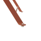 Mesa Aço 60x60x71cm Laranja Flora Origami Naterial