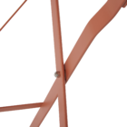 Mesa Aço 60x60x71cm Laranja Flora Origami Naterial