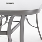 Mesa Aço Alma Cinza Escuro 0,90x1,60m Naterial