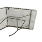 Mesa Aço e Resina180x73,5cm Branco Dobrável