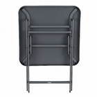 Mesa Aço Quadrado Emys 70x70x70cm Cinza Naterial