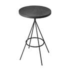 Mesa Aço Redonda Barcelona Preto