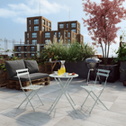 Mesa Aço  Redonda Origami Flora 71x60x60cm Verde Naterial