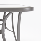 Mesa Aço Retangular Alma 71x90x150cm Cinza