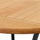 Mesa Aço Redonda Viracopos Preta 60x60x106cm