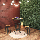 Mesa Aço Redonda Viracopos Preta 60x60x106cm