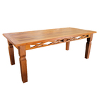 Mesa Adele Em Madeira De Demolição - Cód 1144 Acabamento:cera