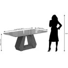 Mesa Ágata 180cm  Nature/off White