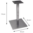 Mesa Alpha Bronze 77,50 Cm (altura) Com Tampo Em Mdp Quadrado