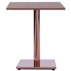 Mesa Alpha Bronze 77,50 Cm (altura) Com Tampo Em Mdp Quadrado