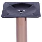 Mesa Alpha Bronze 77,50 Cm (altura) Com Tampo Em Mdp Redonda