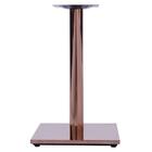 Mesa Alpha Bronze 77,50 Cm (altura) Com Tampo Em Mdp Redonda