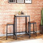 Mesa Alta 61x61cm  Preto Fosco