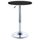 Mesa Alta Bar Bistro Apollo Redonda 60 Cm Tampo Madeira Ajust