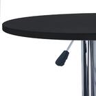 Mesa Alta Bar Bistro Apollo Redonda 60 Cm Tampo Madeira Ajust