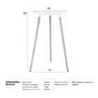 Mesa Alta Bar Bistro Gourmet Eames Leda Pé Palito