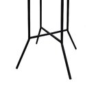 Mesa Alta Bistrô Gabi Metal Quadrado - Preto